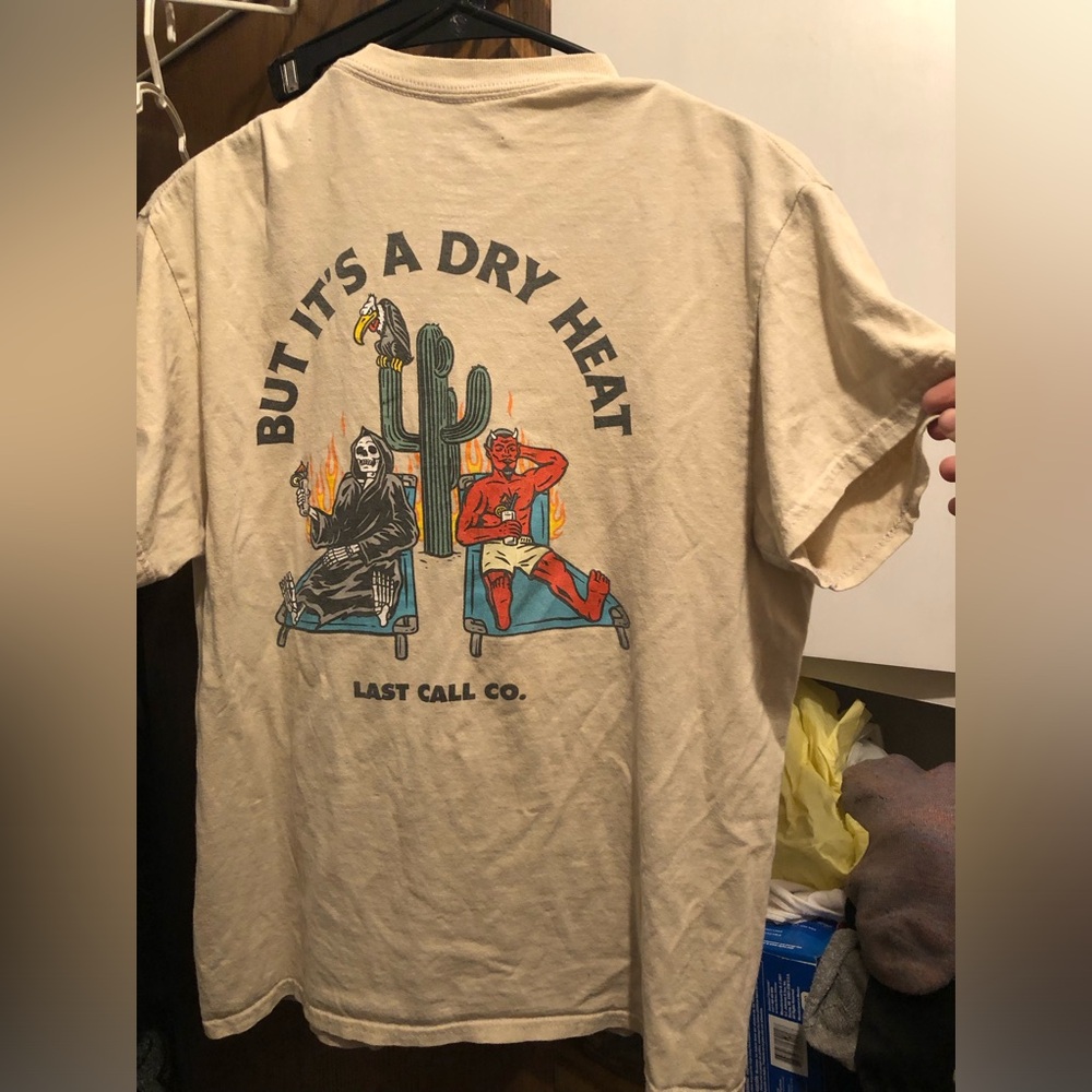 🌴🎃Last Call Co. Lounging Death & Devil Tee - 897 *tee deal $8 or 🦋
